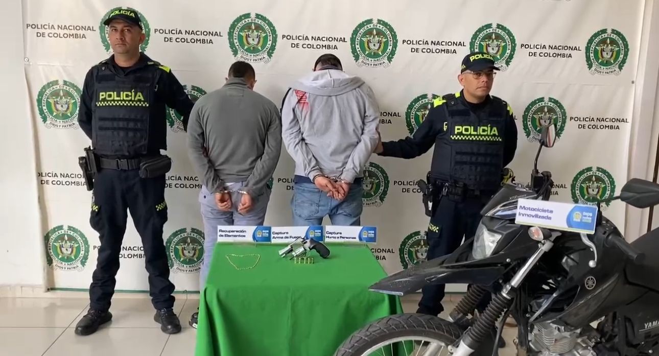 Capturan a dos asaltantes tras herir a un ciudadano en Bucaramanga