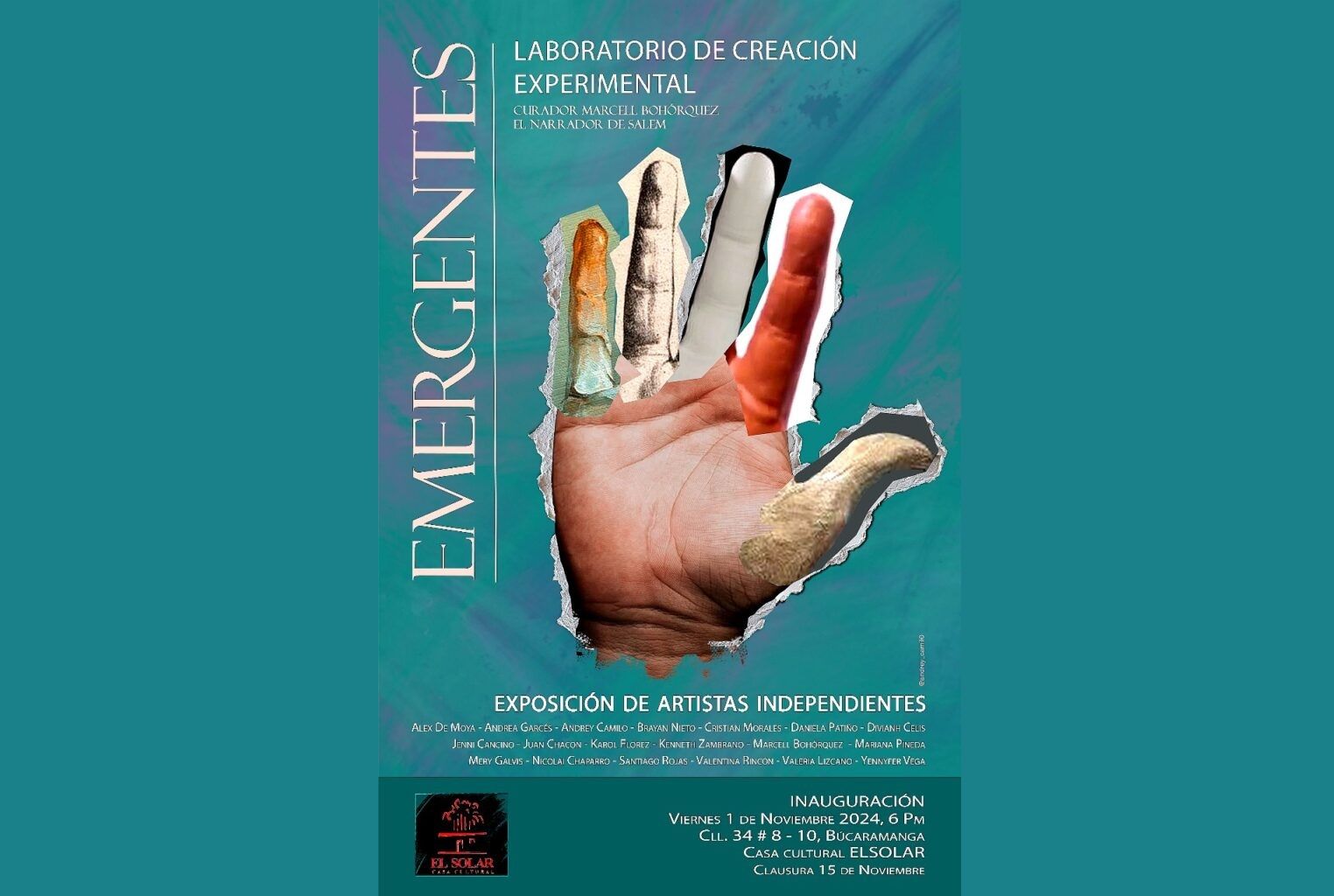 Artistas Emergentes serán protagonistas en apertura de nueva exposición en Bucaramanga
