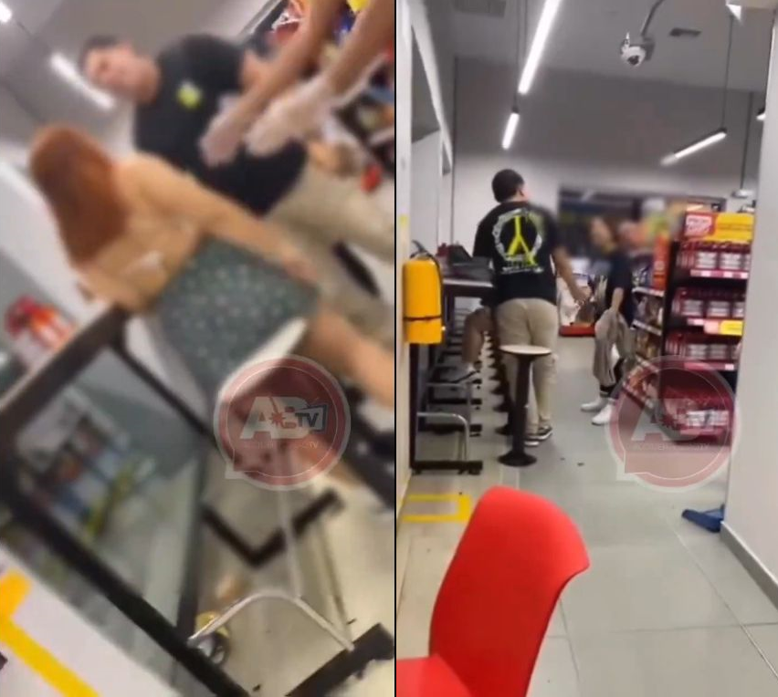 Pelea de celos en minimercado de Barranquilla