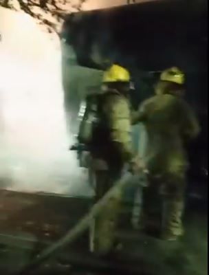 Bus se incendio en San Gil antes de salir a Bucaramanga