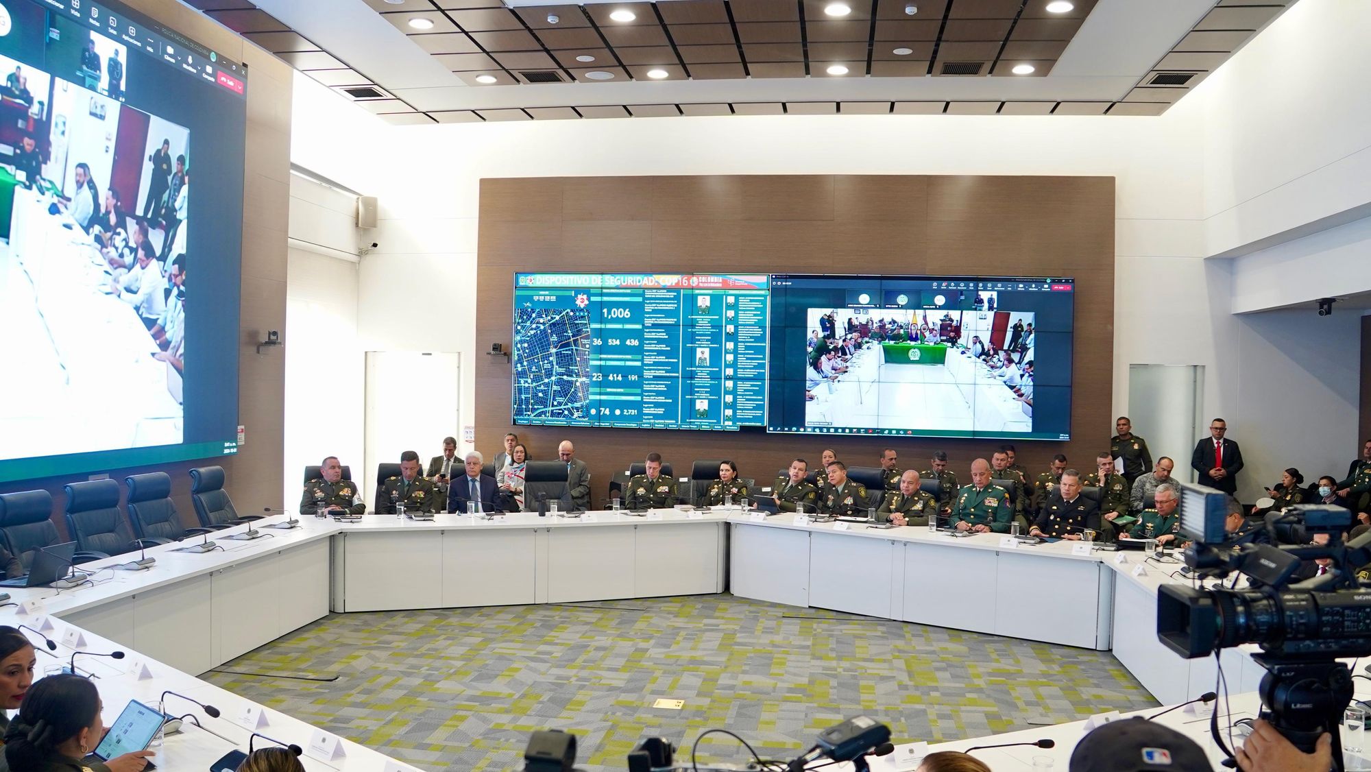 PMU en Bogotá asegura la seguridad de la COP16