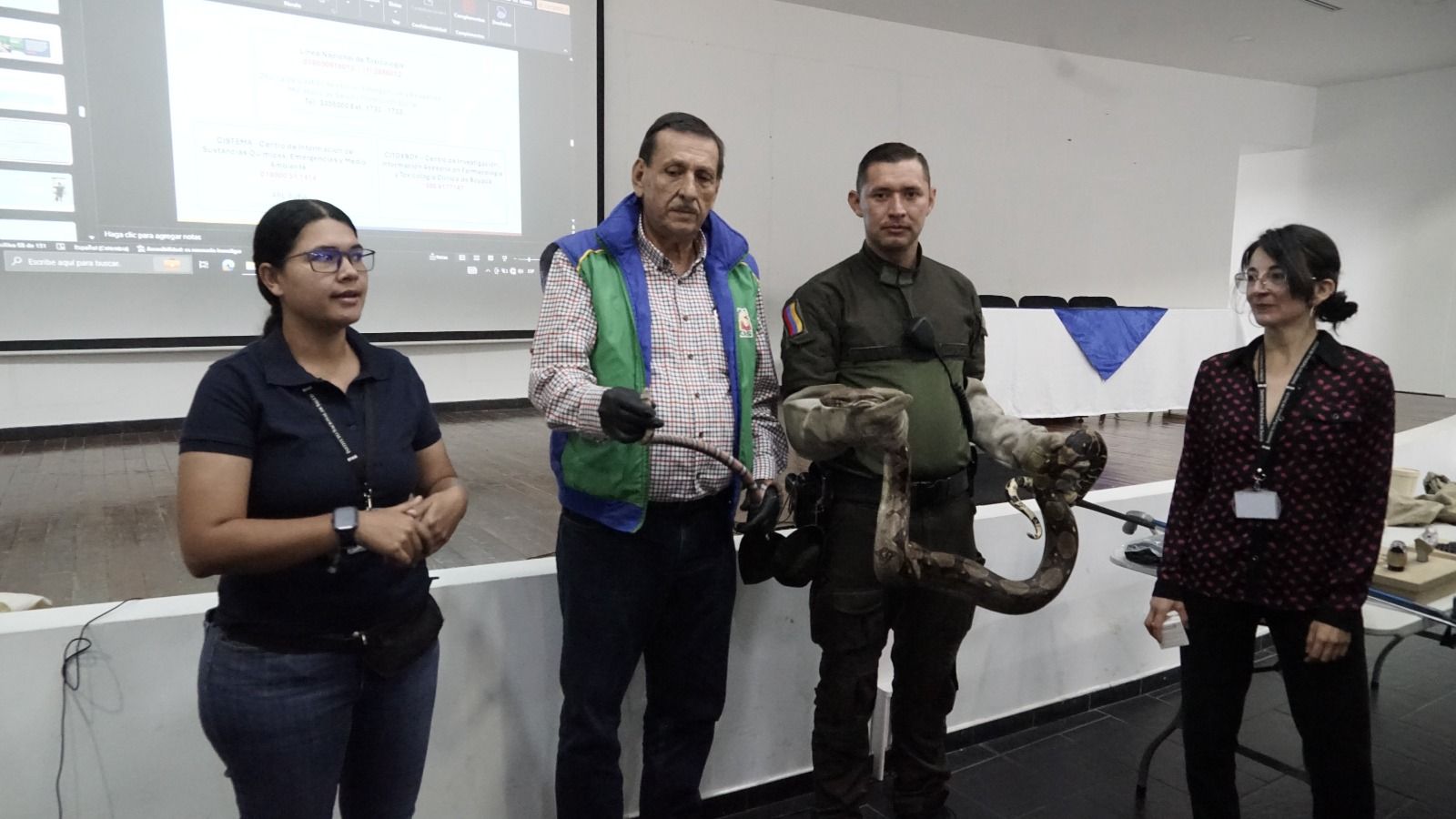 La CAS realizó capacitación sobre manejo de serpientes y sueros antiveneno