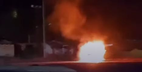 Extorsionistas habrían quemado un camión en El Llanito