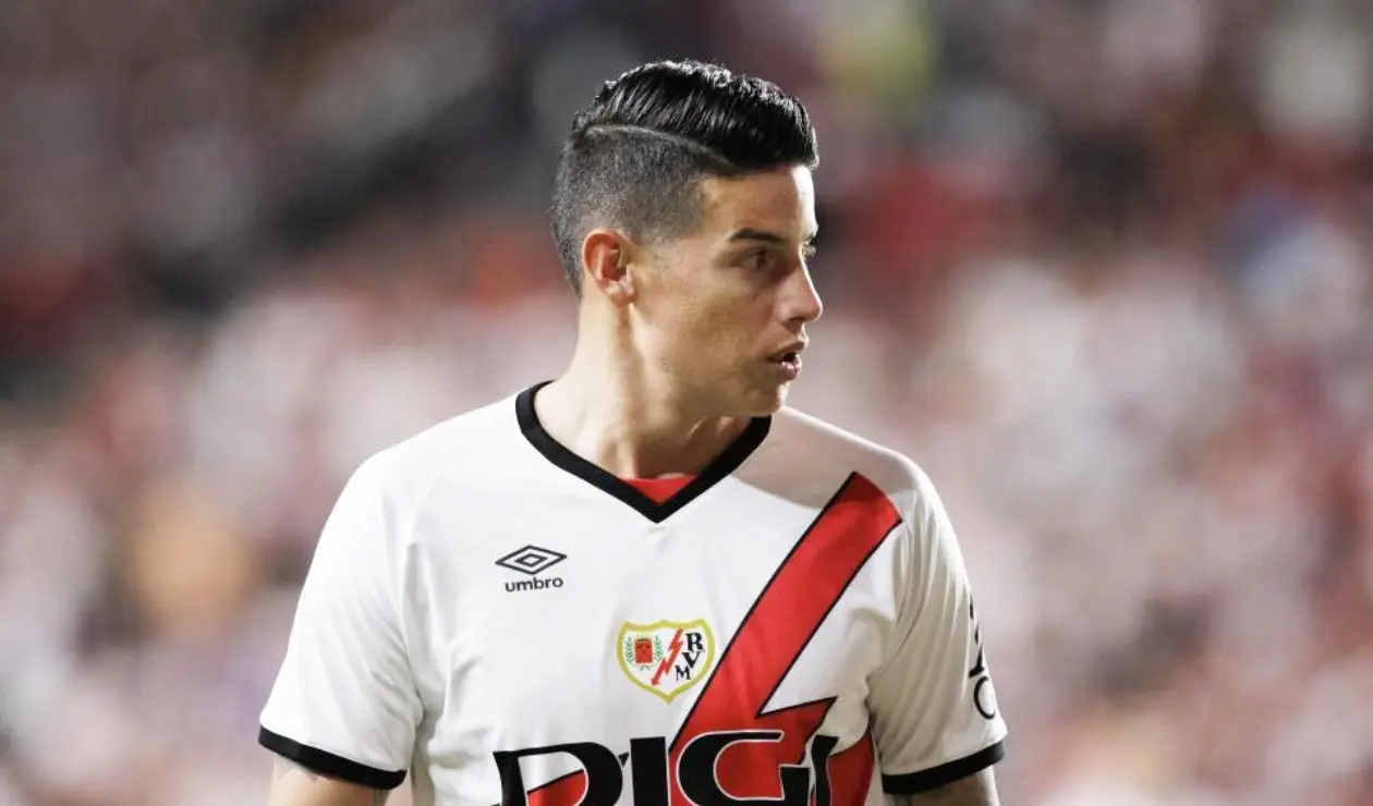 Futuro incierto para James Rodríguez en el Rayo Vallecano