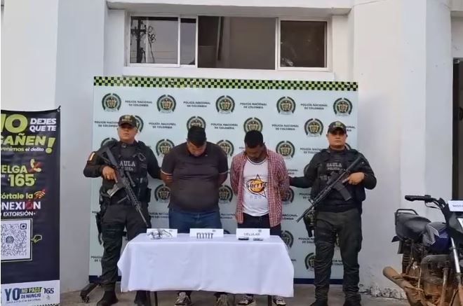Extorsionistas cayeron presos en zona del Magdalena Medio