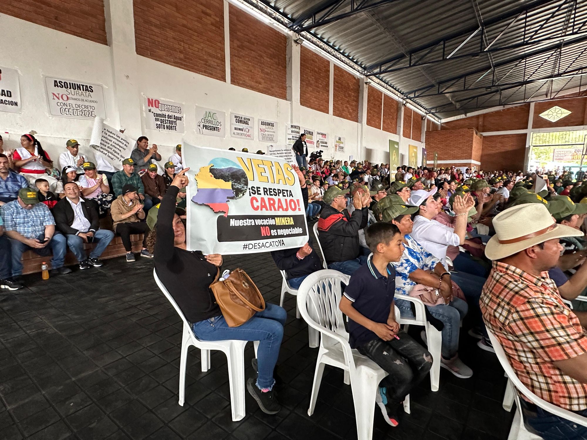 Desobediencia civil en Santander en rechazo a zonas de reserva temporal: pequeños mineros presentan propuestas