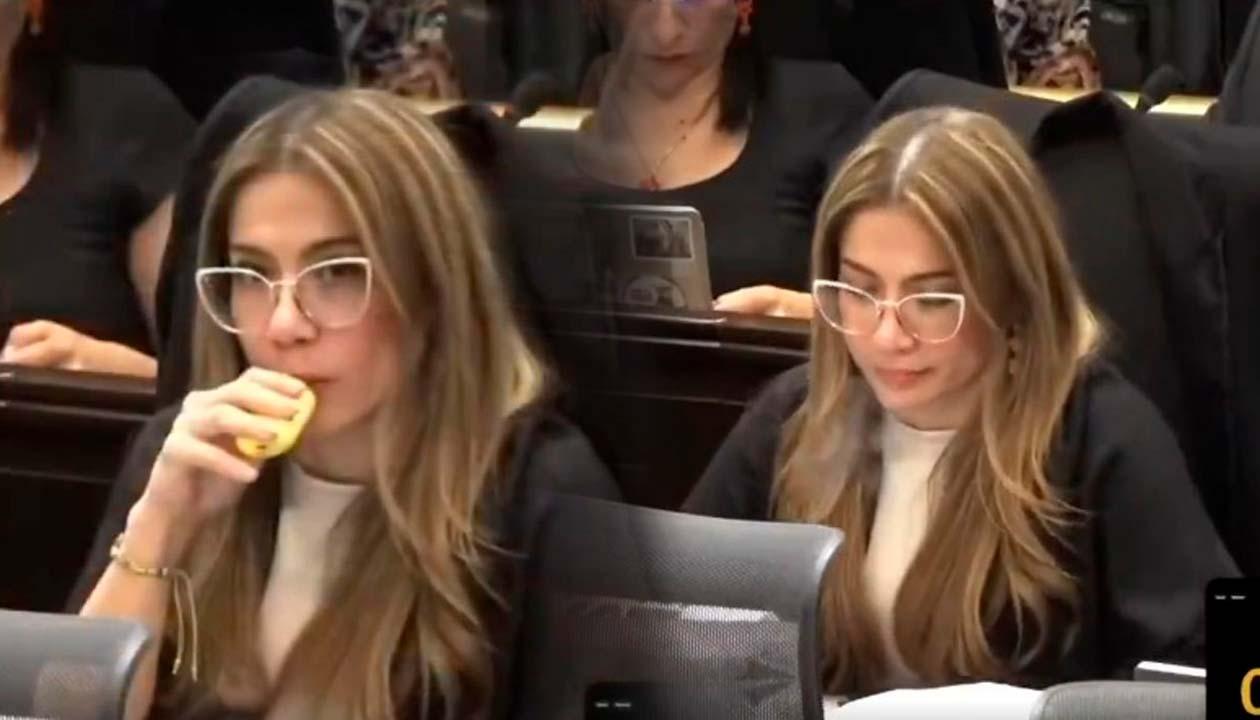 Catherine Juvinao, representante a la cámara se pronuncia tras polémica por usar vapeador en plena sesión de reforma a la salud