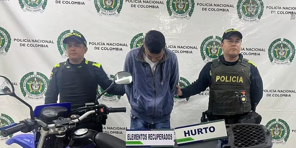 Capturado hombre por hurto de motocicleta en el barrio San Alonso, Bucaramanga