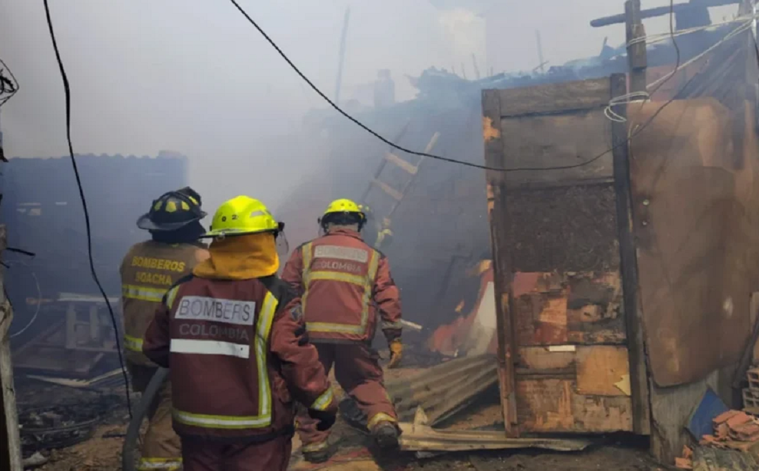 Dos niñas murieron calcinadas durante incendio en Soacha