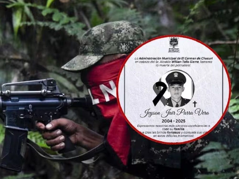 Francotirador asesinó a un patrullero de la Policía cuando bajaba bandera del ELN