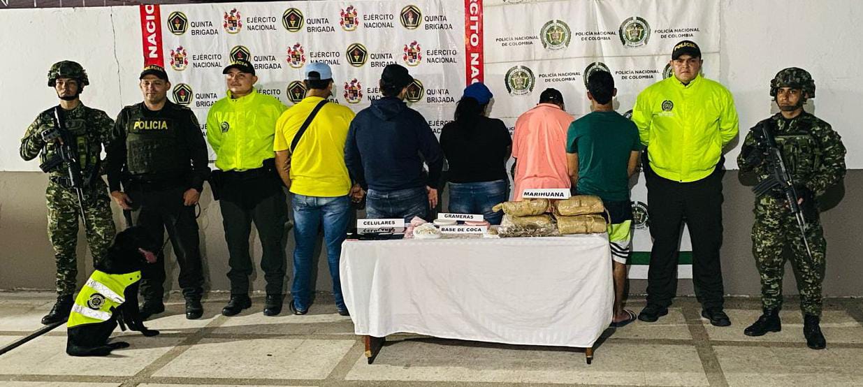 Jíbaros capturados con gran cantidad de drogas en Sabana de Torres