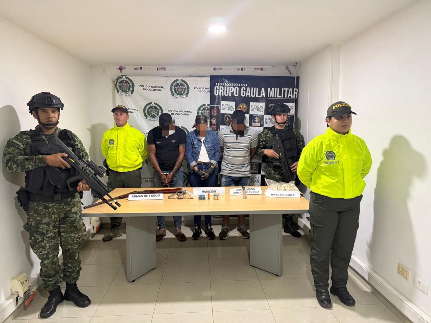 Destruido un laboratorio para procesar cocaína y capturadas tres personas en Betulia, Santander