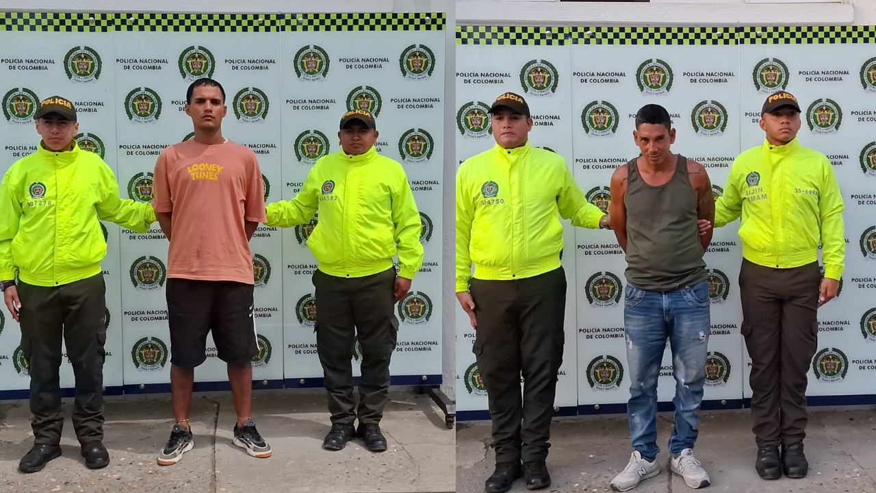 Capturados dos sujetos con historial criminal en Barrancabermeja