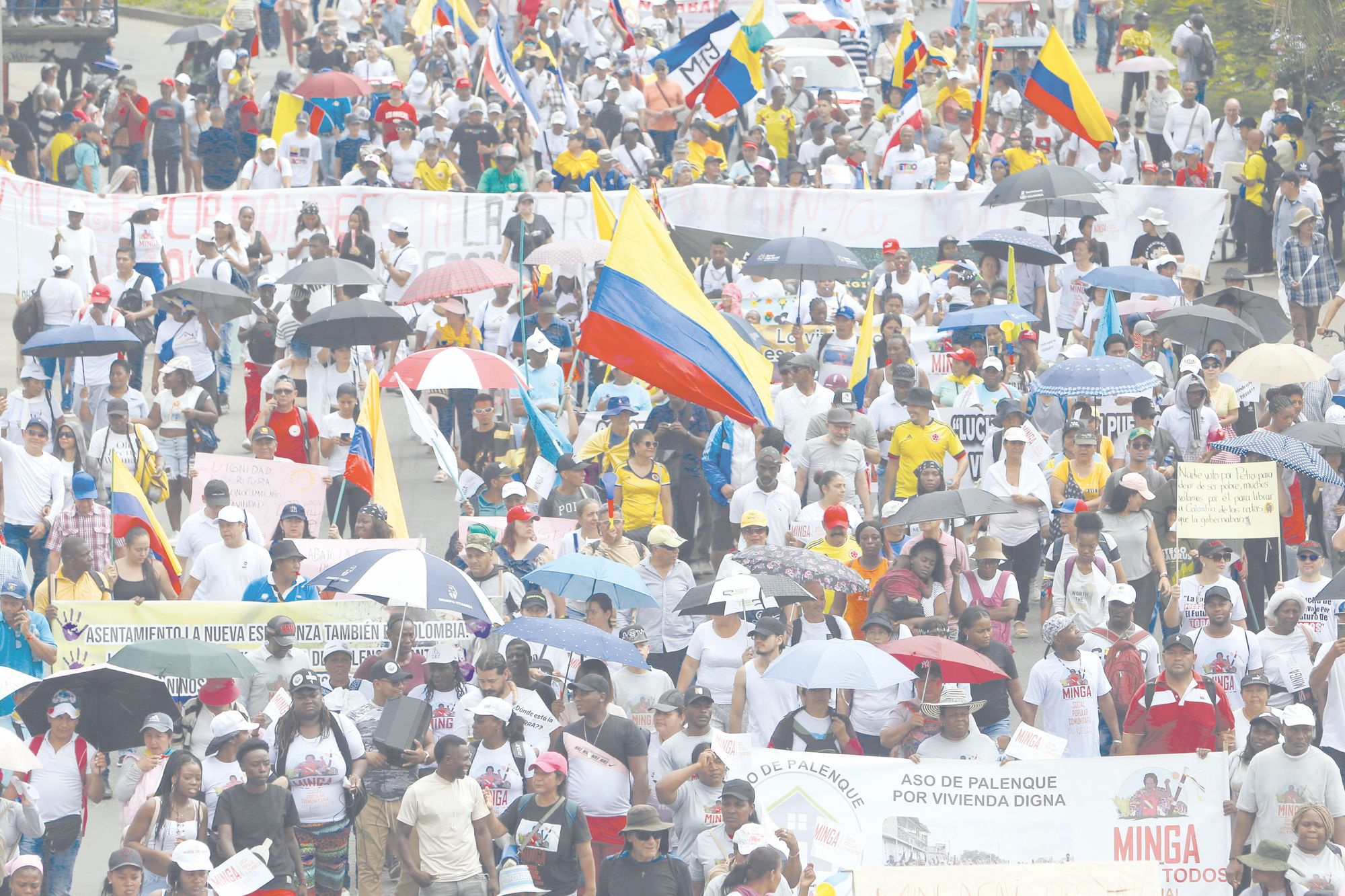 Convocada primera marcha para bloquear las vías en COLOMBIA