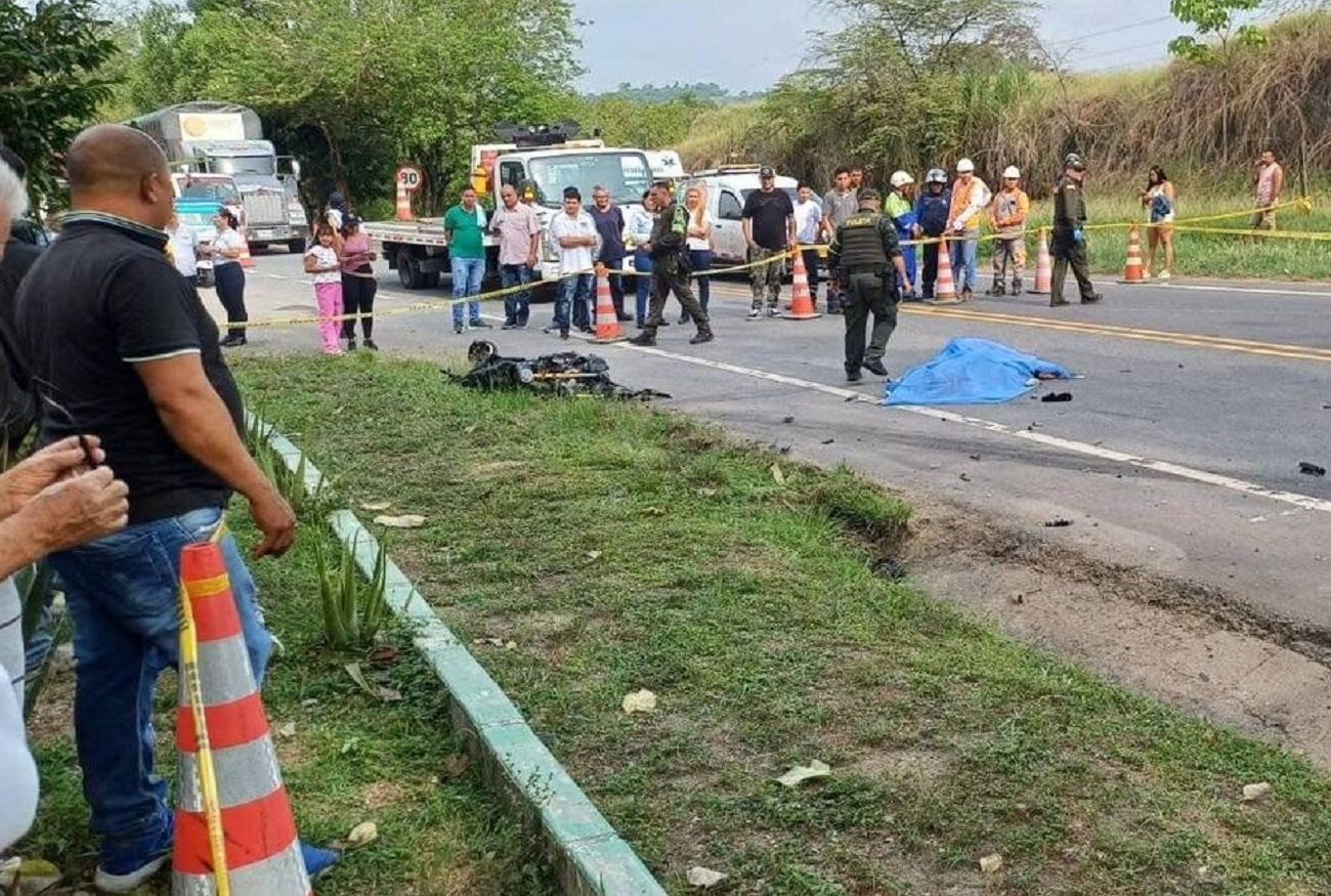 Choque entre camioneta y motocicleta dejó un muerto oriundo de Floridablanca