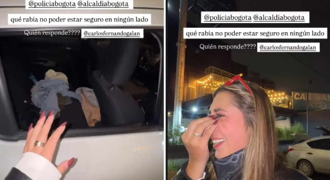“Qué rabia vivir en Bogotá”: Presentadora denuncia millonario robo