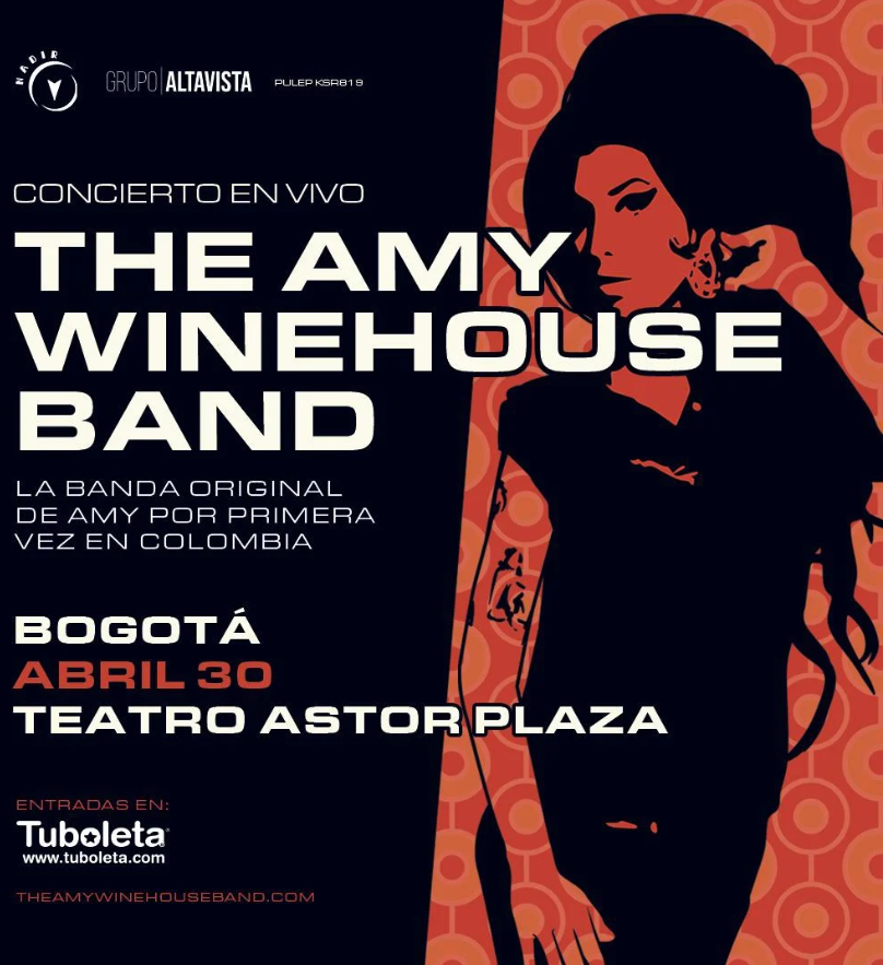 La banda original de Amy Winehouse llega por primera vez a Colombia para un espectáculo único en homenaje a su legado