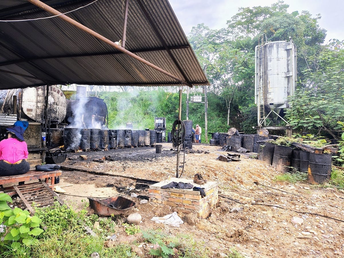 Desmantelada fábrica clandestina de asfalto en Barrancabermeja