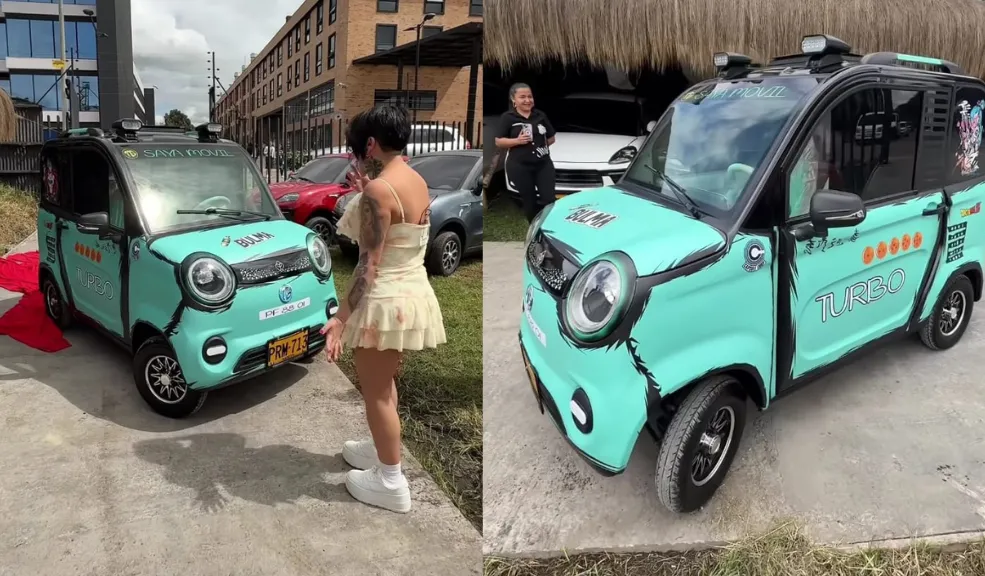 Yina Calderón mostró su nuevo carro eléctrico