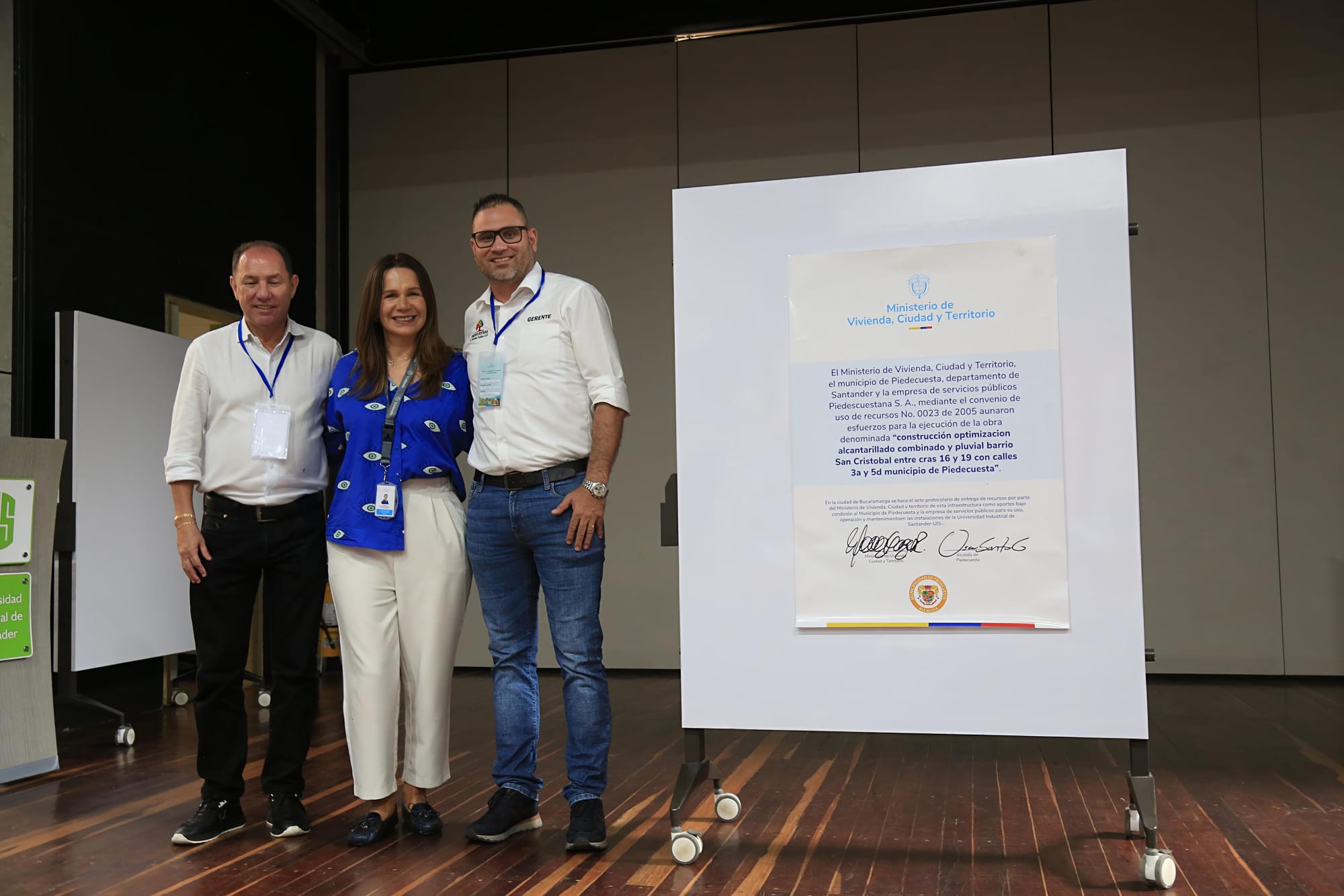 Gobierno Nacional invertirá más de $60.000 millones en alcantarillado para cuatro municipios de Santander