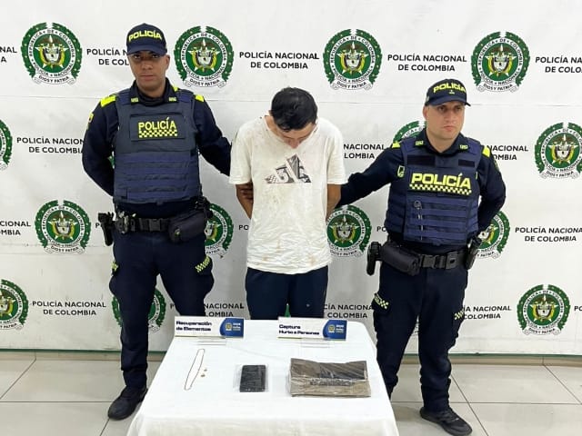 Capturan a hombre en Cabecera por delito de hurto