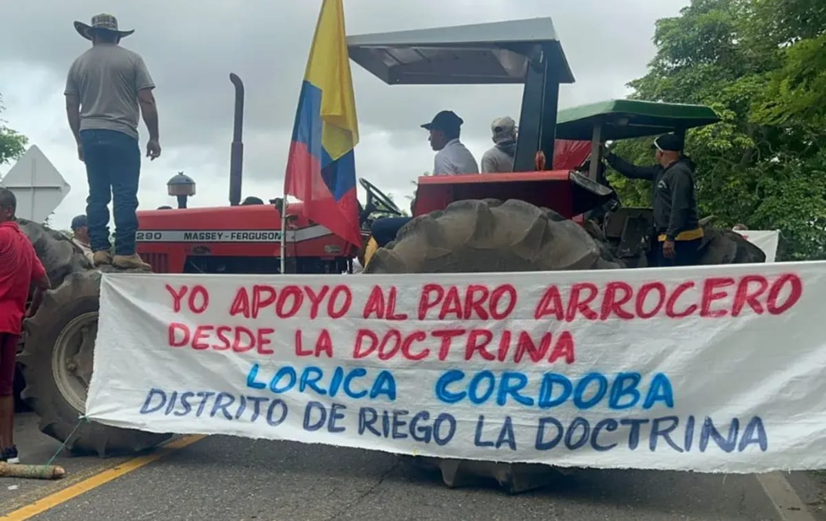 Bloqueos viales y exigencias al gobierno por paro arrocero