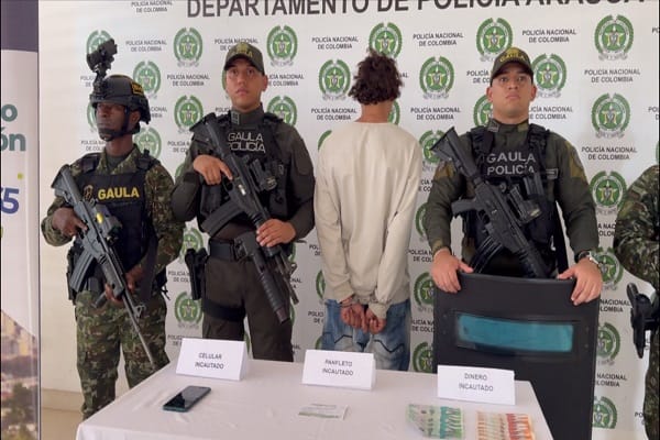 Capturado "Madrid", extorsionista del frente 10 de las FARC