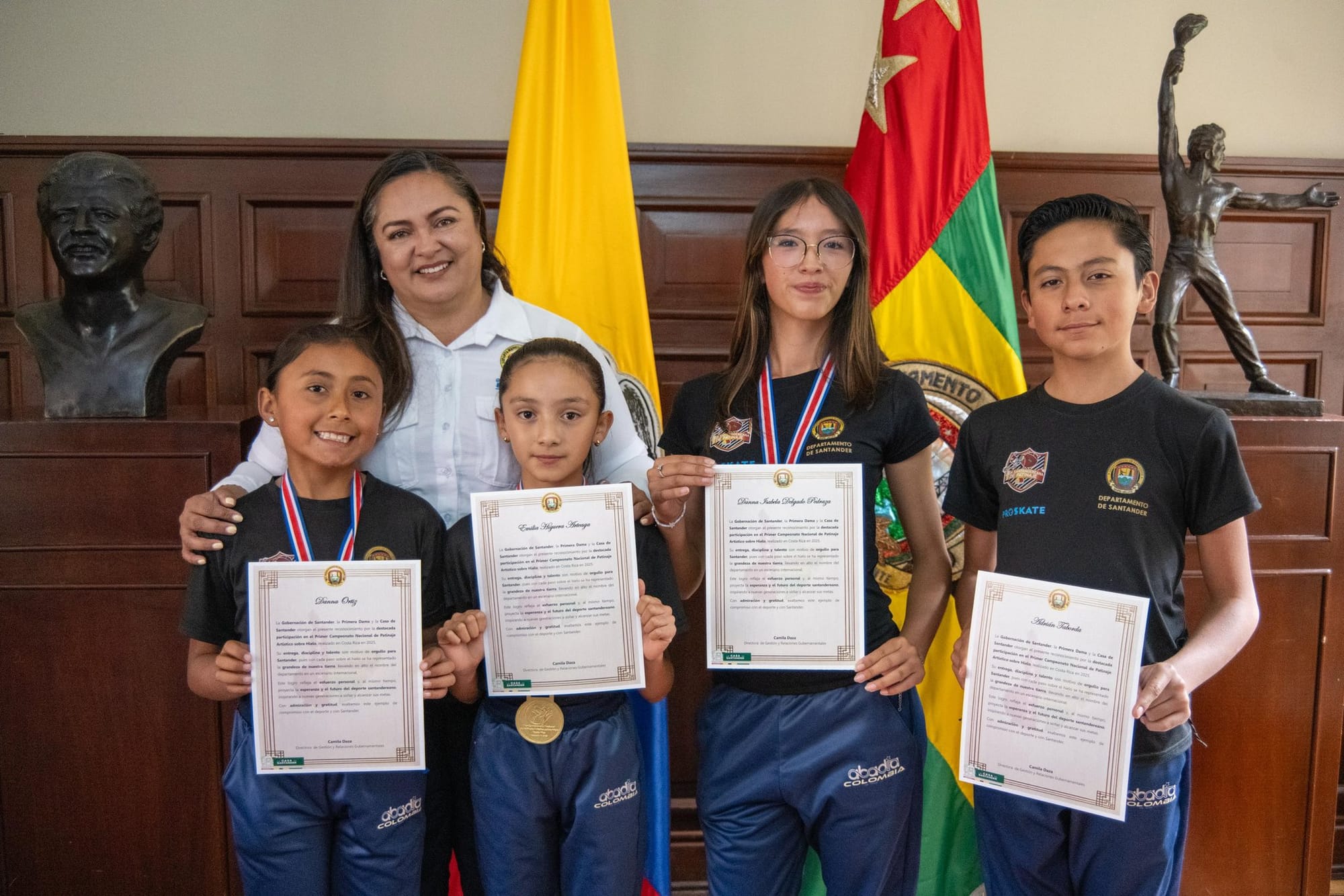 Santander presente en patinaje artístico sobre hielo