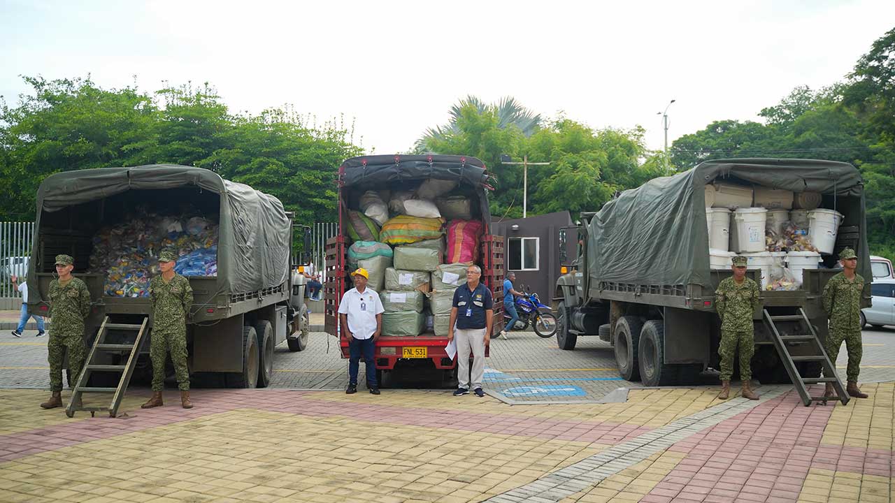 15 toneladas de ayuda humanitaria para población confinada por conflicto armado en el sur de Bolívar