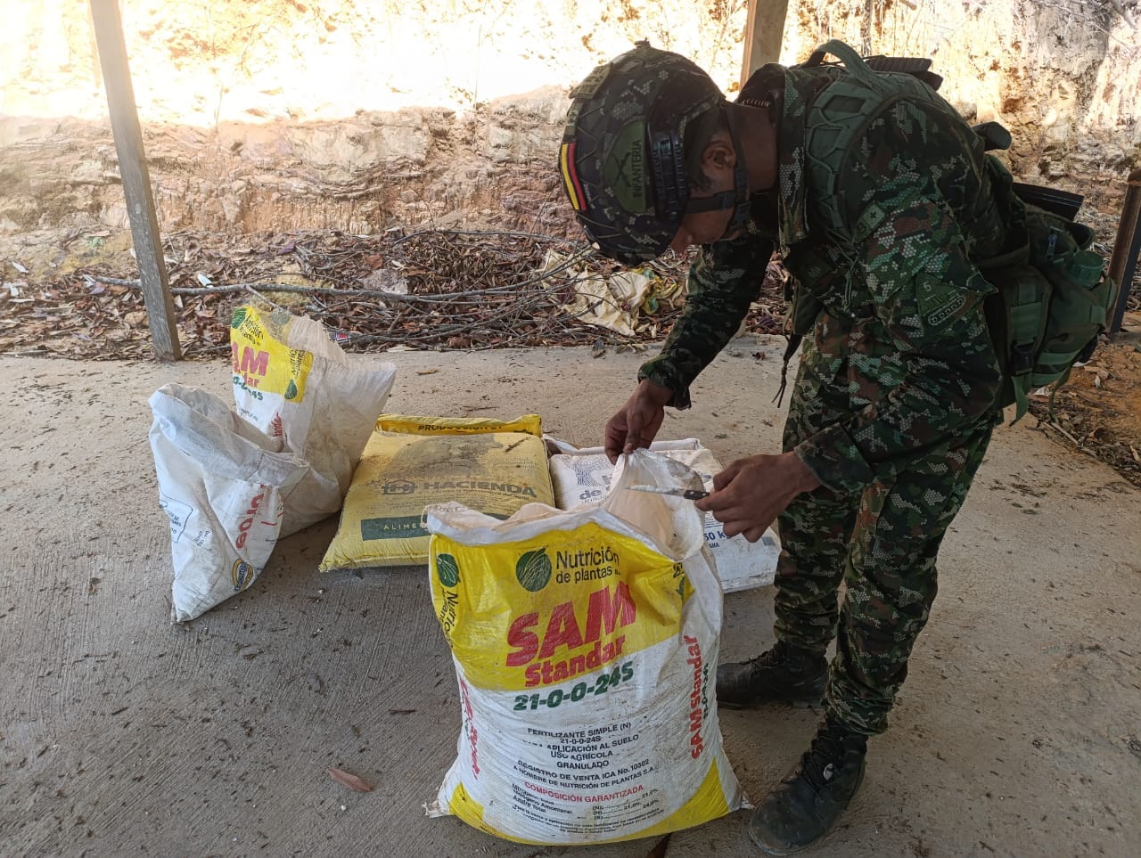 Destruidas tres estructuras para elaboración de pasta de coca en Cúcuta
