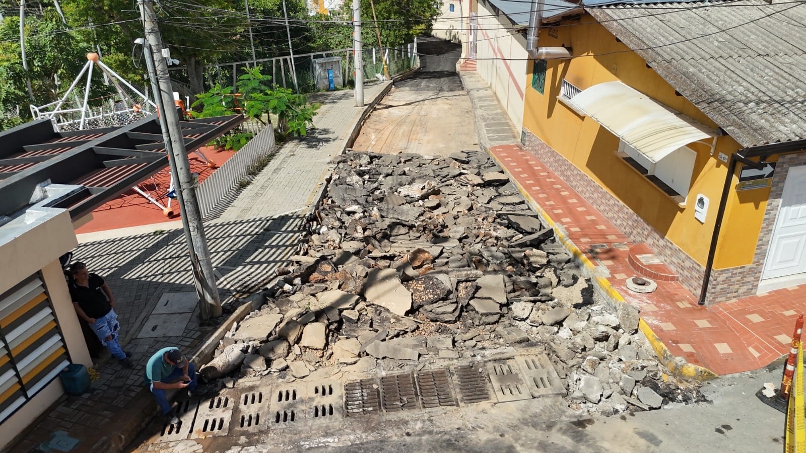 Aceleran recuperación de malla vial y peatonal en Bucaramanga