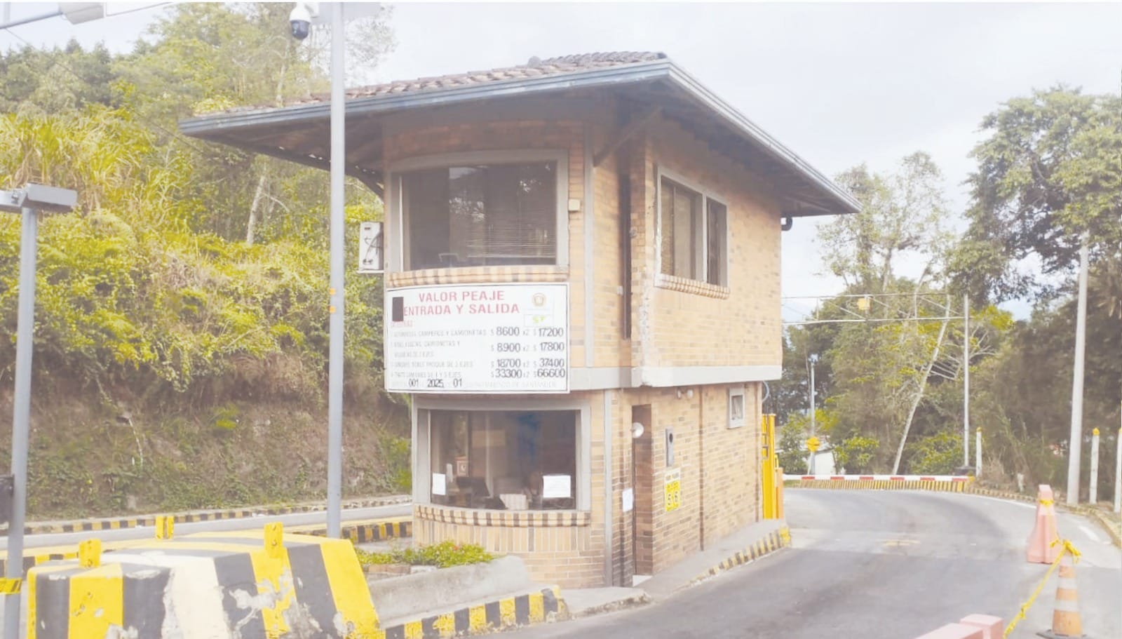 PEAJE en la Mesa de los Santos  ofrece seguridad a sus habitantes