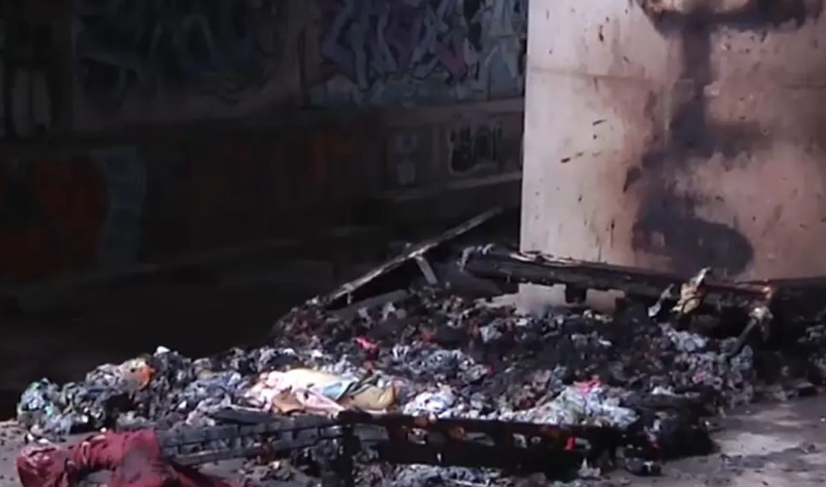 Ardió cambuche de habitante de calle con mascotas adentro presuntamente por acción de un policía