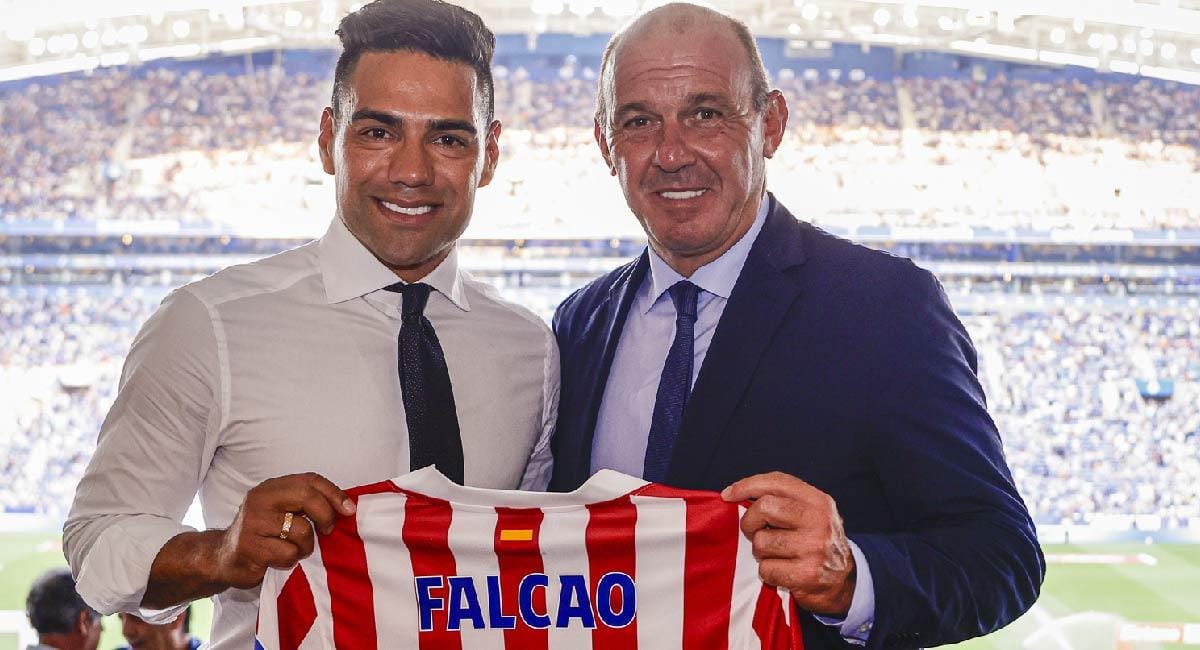 Falcao fue homenajeado en amistoso entre Porto y Atlético de Madrid