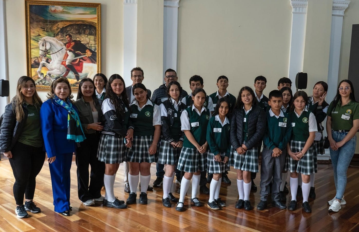 Estudiantes del municipio de Bolívar en Casa de Santander