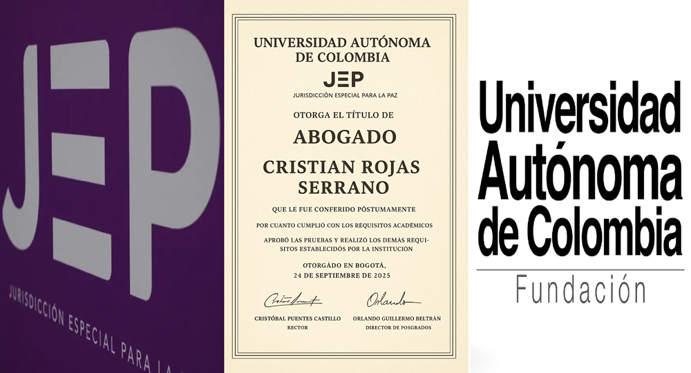 Con título póstumo honran memoria de bumangués desaparecido en Bogotá