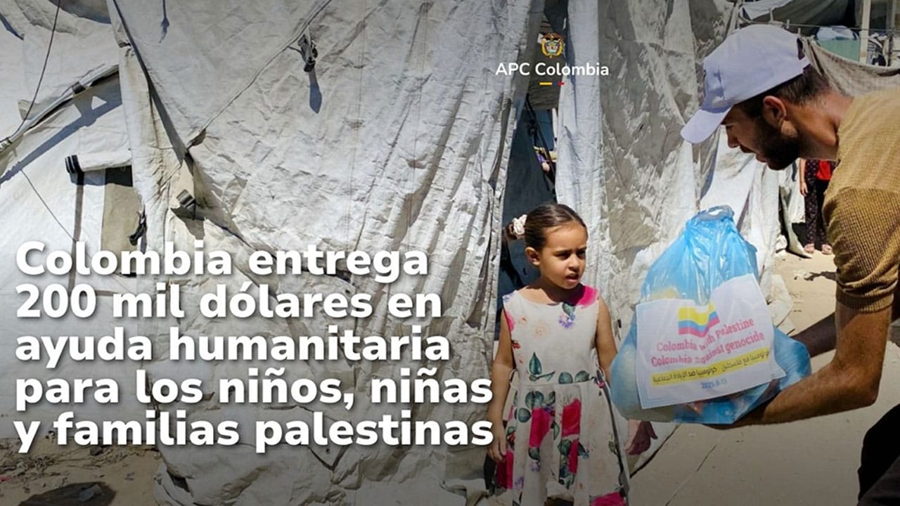Una mano desde Colombia al pueblo palestino