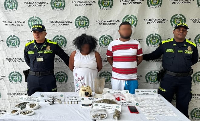 Golpe al microtráfico en Cartagena: capturados 'La vieja' y 'El chino'