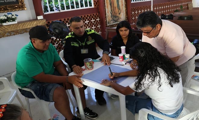 Unidos a través de una "Colcha por la paz" en Barrancabermeja