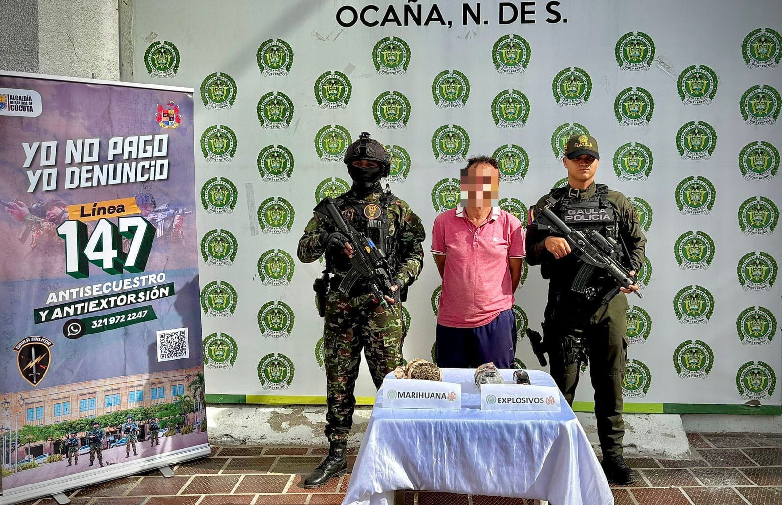 Capturan a 'Caliche', presunto explosivista del ELN en Norte de Santander