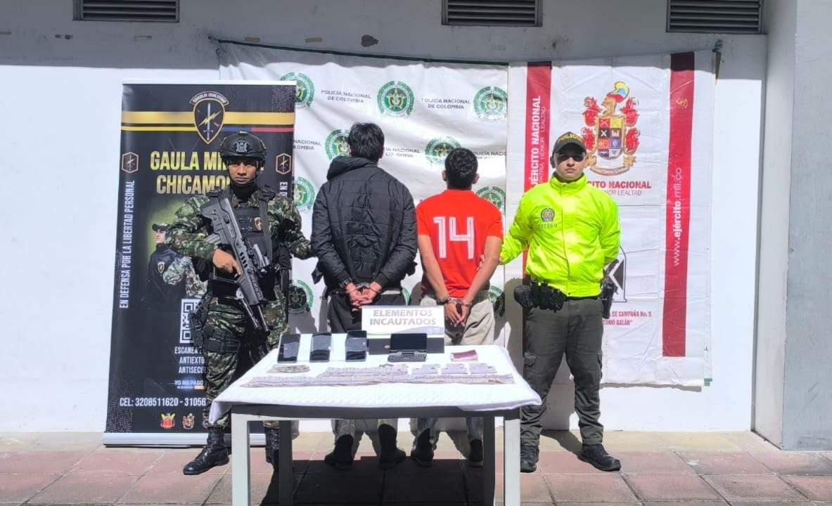 Autoridades capturan a dos miembros del ELN en Santander