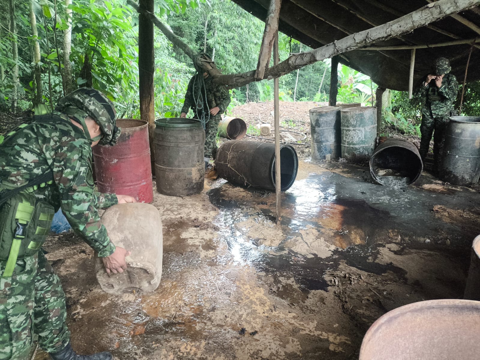 Ejército destruye laboratorio de coca en Norte de Santander