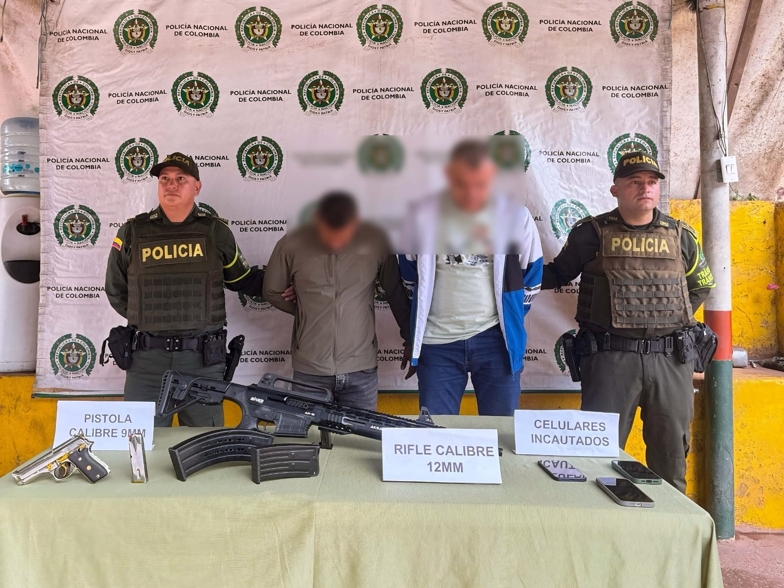 Policía frustra atentado de dos hombres armados en Santander