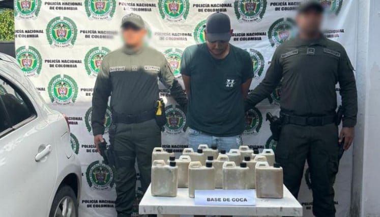 Incautan más de 14 kilos de base de coca con destino a Bucaramanga