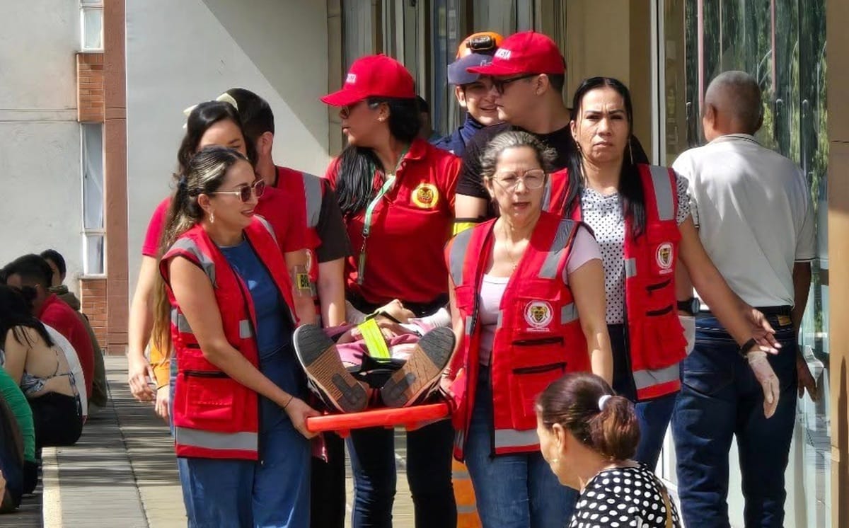 Gran capacidad de respuesta en simulacro de Piedecuesta