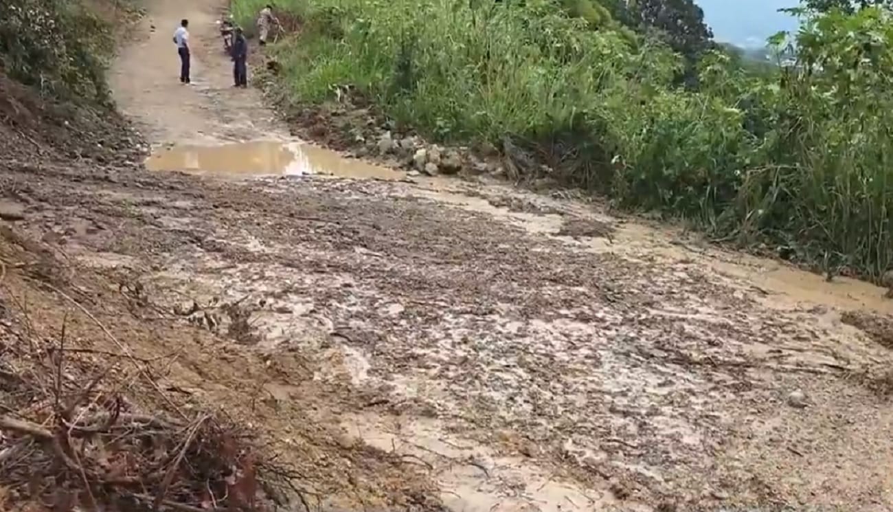 Derrumbe por trabajo no autorizado incomunicó veredas de Piedecuesta