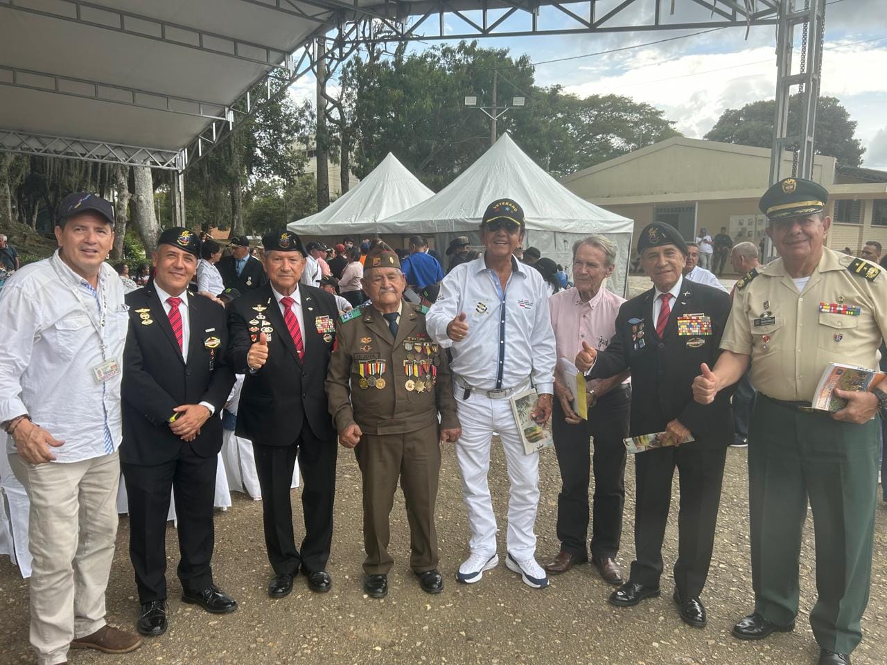 Veteranos de guerra celebraron su día en la Quinta Brigada