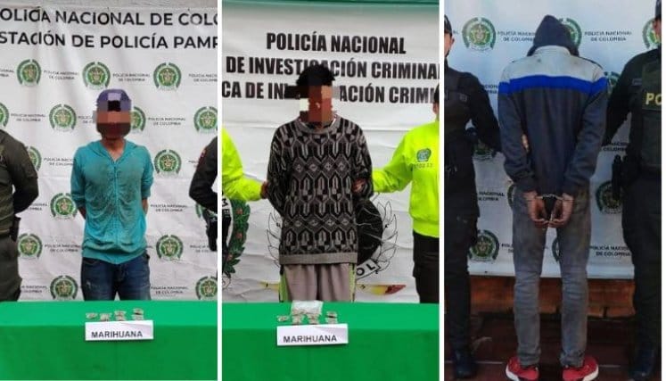 Capturan a tres personas por tráfico de estupefacientes en Norte de Santander