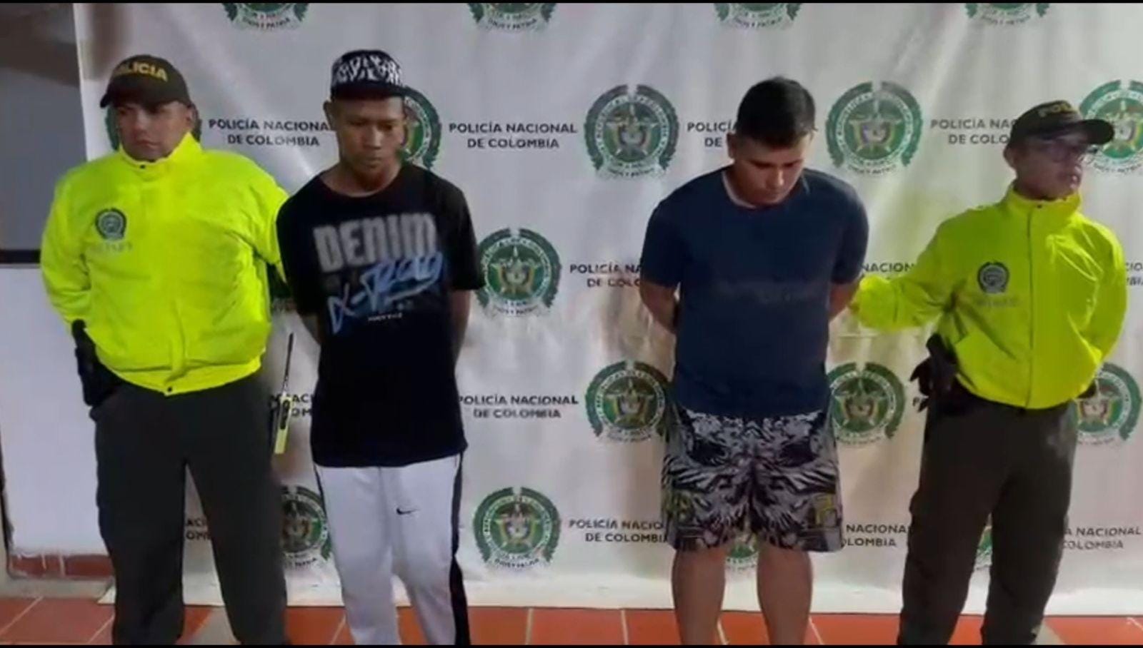 Capturados "Thim" y "Yefri", presuntos atracadores en Floridablanca