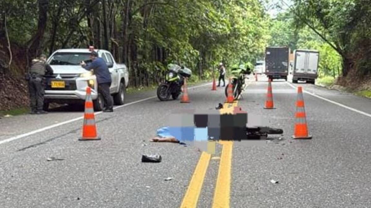 Trágico accidente en Santander dejó una mujer fallecida y acompañante herido